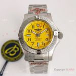 (GF) Swiss Breitling Avenger Automatic 45 Seawolf Men Watch Yellow Dial Asia2824 Movement